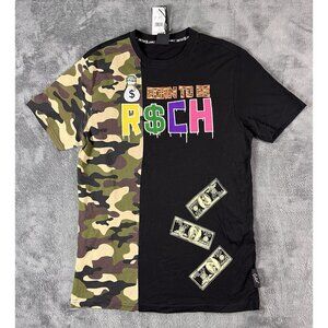 Switch Remarkable Men's L Born To Be Rich Graphic Money T Shirt Limited Edition